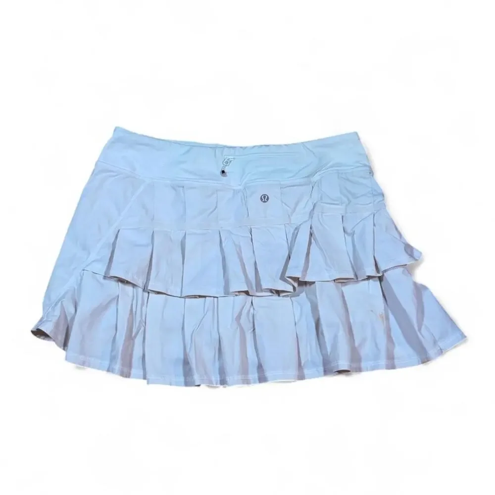 Lululemon white tennis skirt size 8